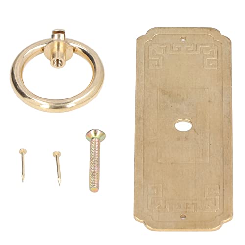 Chinesischer Vintage -Kabinettsschubladengriff für Schränke und Kleiderschränke Bronze (10 cm langes Messing -Schraubenfixierungsmodell) von LIYJTK