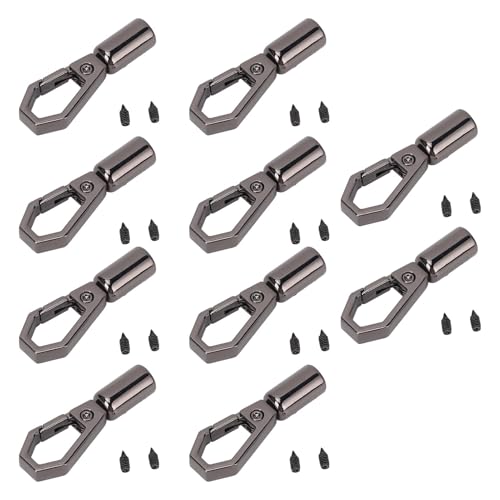 Cordende Kappe Zinklegungsglocke -Haken -Schnappdecke 10 Set Elegantes Design Bulk Pack für Schmuckherstellung (Grau) von LIYJTK