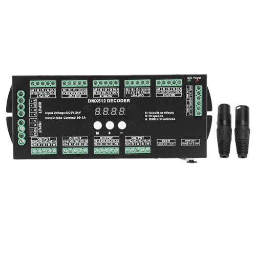 Digital Multiple X 512 Decoder Vielseitiger Dimmcontroller 36CH 2A LED RGBW Strip Light von LIYJTK