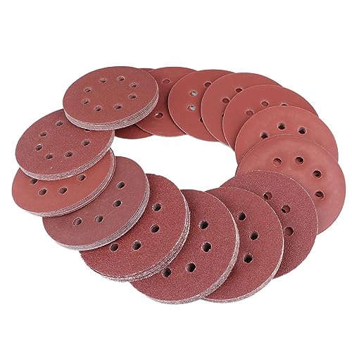 Disc -Schleifpapier 100pcs 5 Zoll Strock abrasive Werkzeug 10 Arten von Grit 125 -mm -Sorte 8 Löcher von LIYJTK
