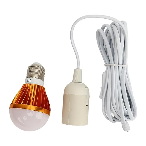 E27 LED warme weiße Lichtlampe 5W für den Heimatraum DC 12 V mit 3 Meter Kabel von LIYJTK