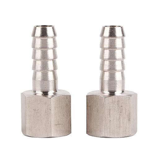 Edelstahl -Hochtemperatur Schnellanschluss 2pcs 3/8 BSPP weiblicher Stecker Barb -Gelenk Pneumatik (3/8 "-10 mm) von LIYJTK