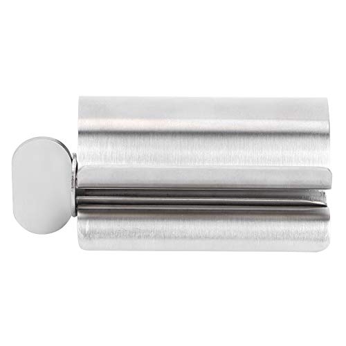 Edelstahl Zahnpasta Squeezer -Spender Walzen für Gesichtsreiniger Organizer Silber Größe Easy Operation Badezimmerzubehör Edelstahl Zahnpasta Squeezer -Spender Walzen für Gesichtsreiniger Organizer Silber Größe Easy Operation Badezimmerzubehör von LIYJTK