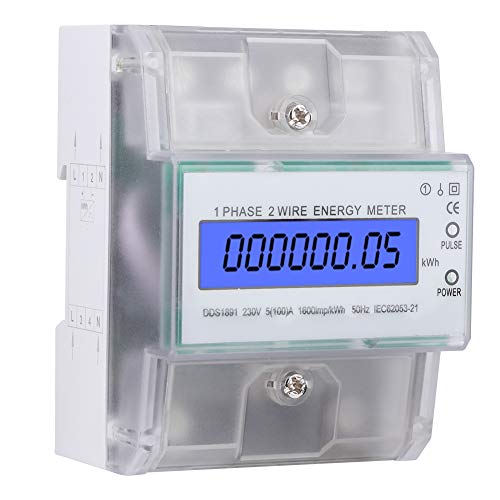 Einphase DIN Rail Electric Meter LCD transparente Abdeckung für die Heimnutzung von LIYJTK