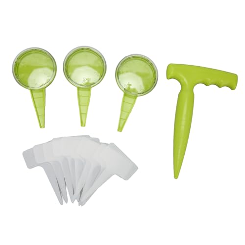 Einstellbarer Handheld -Saatgut -Spender 5 Wähleinstellungen Gartenpflanzer Werkzeugset Fluoreszenzgrün von LIYJTK