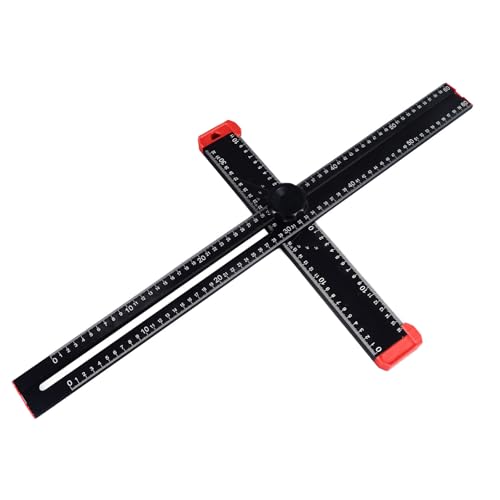 Einstellbarer T -Quadrat -Messlayout -Werkzeug 2 in 1 Aluminiumlegierwinkel Lineal 60 cm Schwarz für Holzbearbeitung Einstellbarer T -Quadrat -Messlayout -Werkzeug 2 in 1 Aluminiumlegierwinkel Lineal 60 cm Schwarz für Holzbearbeitung von LIYJTK