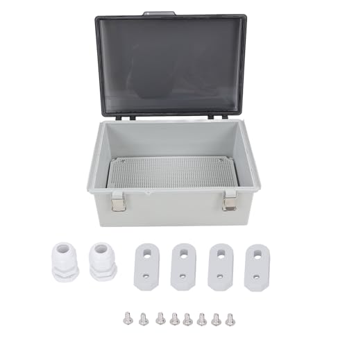 Elektrische Anschlusskasten transparente Abdeckung Wetterfestes Gehäuse Grau für den Außenbereich im Freien Elektrische Anschlusskasten transparente Abdeckung Wetterfestes Gehäuse Grau für den Außenbereich im Freien von LIYJTK