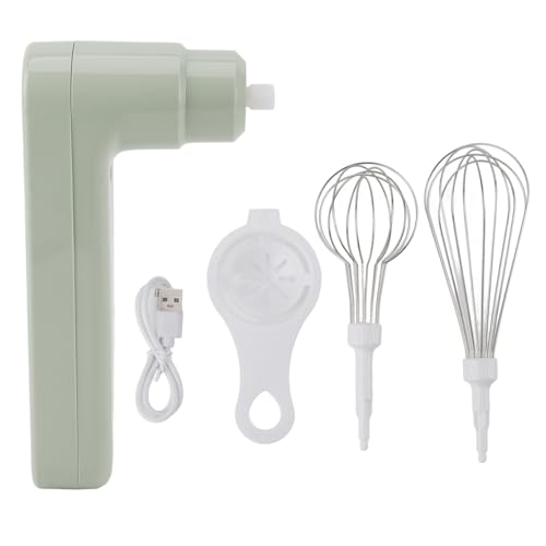 Elektrischer Eierschläger 800mah wiederaufladbare kabellose Handmixer Effizienter Mixer zum Backen von Kaffee [Küche] (Grün) von LIYJTK