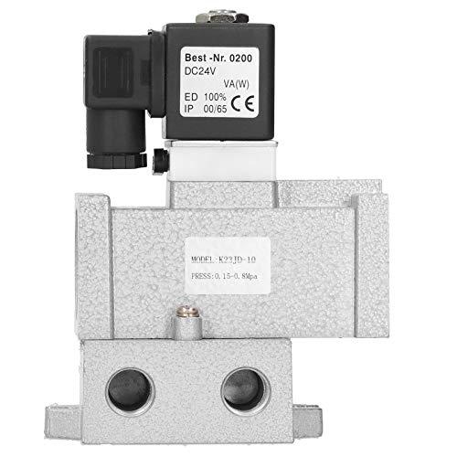 Elektrisches Magnetventil G3/8 Zoll Cutoff 2 Position 3 -Wege Anschluss Aluminiumlegierung K23JD10 (DC24V) von LIYJTK