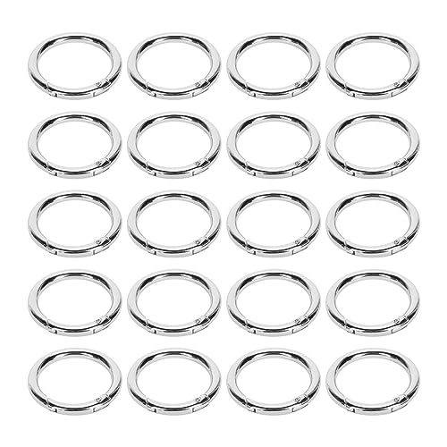 Frühlingsringe Starker Kupferschlüsselketten -Halskettenschmuck DIY Kompakte Federschnitte (Silber) von LIYJTK