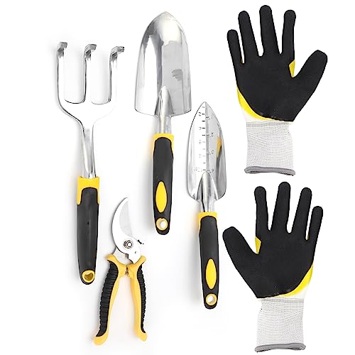 Gartenwerkzeug -Kit Aluminium Kopftransplantation Spade Pruner Set Ergonomischer Griff für kleine Pflanzen und Blumen Gartenwerkzeug -Kit Aluminium Kopftransplantation Spade Pruner Set Ergonomischer Griff für kleine Pflanzen und Blumen von LIYJTK