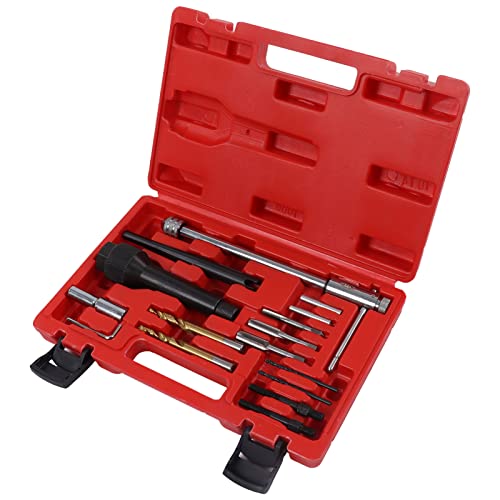 Glühstopfenentfernung Werkzeug Puller Bitadapter Hex Schraubenschlüsselsternsocket Kit beschädigt 8mm 10 mm Stecker Extraktion für die Autokontraktion von LIYJTK