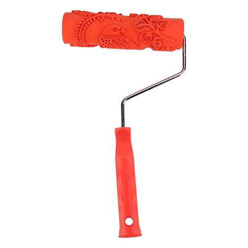 Gummi Textur Wand Druck Pinsel Relief Roller Langlebig Einfache Bedienung Blumen Muster 15cm Griff DIY Maler Gummi Textur Wand Druck Pinsel Relief Roller Langlebig Einfache Bedienung Blumen Muster 15cm Griff DIY Maler von LIYJTK
