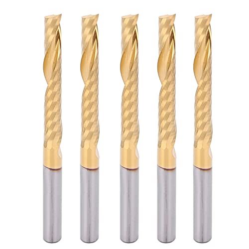HSS-Beschichtungsspirale Endmühlen Hochgeschwindigkeitsstahl CNC-Mahlbits für Aluminiumkupfer-Messing 4x28x50 mm [effizientes Metallschnitt] von LIYJTK
