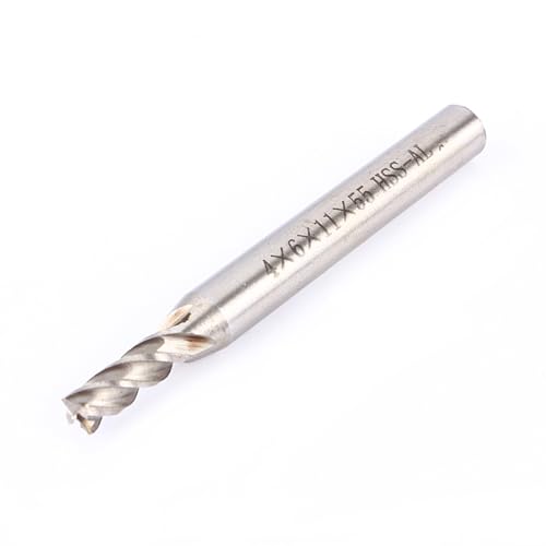 HSS CNC 4 Flöte-Endmühlenschneiderbohrer, 4 mm bis 12 mm gerader Schaft, geeignet für Hochgeschwindigkeitsmaschinen Kupfer Aluminium Werkzeug Stahlgussguss, HSS-Material HSS CNC 4 Flöte-Endmühlenschneiderbohrer, 4 mm bis 12 mm gerader Schaft, geeignet für Hochgeschwindigkeitsmaschinen Kupfer Aluminium Werkzeug Stahlgussguss, HSS-Material von LIYJTK