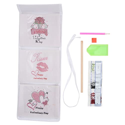 Hanging Storage Bag 3 Taschen DIY -Strass -Design Stoff Waschbar Faltungshänge Aufbewahrungsorganisator von LIYJTK