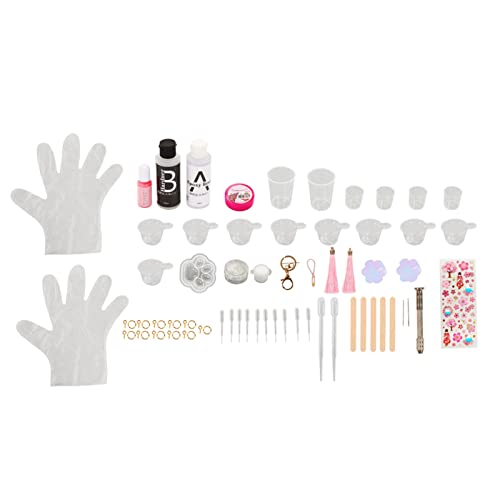 Harzschmuck machen Kit Katze Design Form Messung Tasse Aufkleber Handbohrer Harzform Set DIY Spaß für Anfänger von LIYJTK