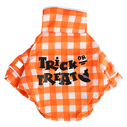 Haustierplaidkleid modische süße komfortable lose Hundekleid Weihnachten Halloween Party Rock (L) von LIYJTK