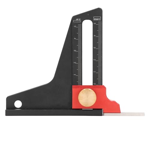 Höhen Aluminiumlegierung Multifunktionale Tiefe Messung Lineal Holzbearbeitungssägen -Tisch -Einstellung Tool von LIYJTK