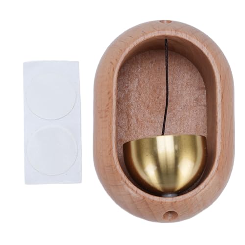 Holz Messingmaterial Soft Sound Elegantes Design doppelseitiger Klebebandtür Öffnung Glocken Kühlschrank Heimat. von LIYJTK