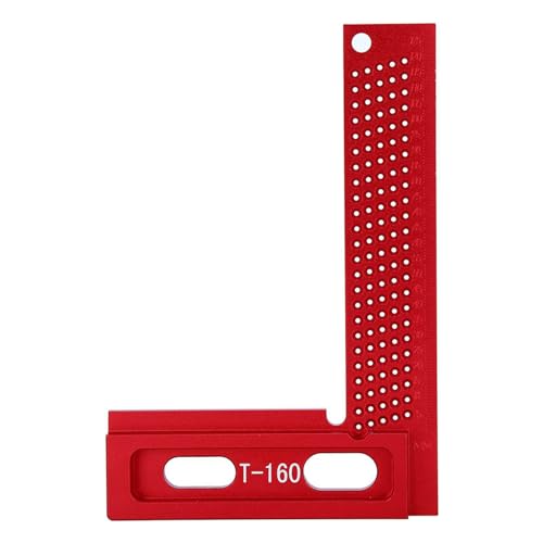 Holzbearbeitung Lineal Carpenter Tool Aluminiumlegierung markierende Verschleiß resistenter Beweis T-160 6.3in von LIYJTK