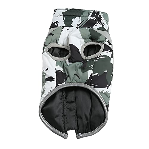 Hund warme Weste weiche reflektierende Winddichte wasserdichte verdickte Winterjacke Haustier Medium groß (4XL) von LIYJTK