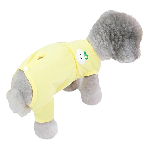 Hundechirurgie Erholung Anzug Süßes Design Haustier Schutz Vier Bein Polyester Stoff (XXL) von LIYJTK