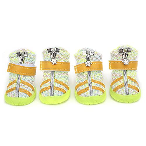 Hundeschuhe leichte atmungsaktive Stiefel im Freien im Freien für kleine mittelgroße Hunde (3 Größe) von LIYJTK