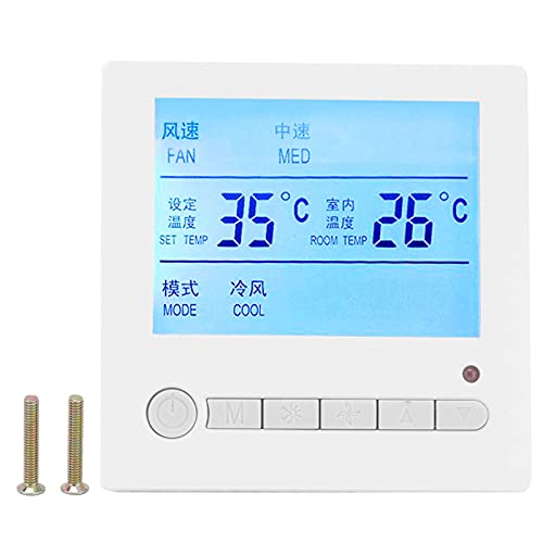 Intelligenter LCD -Thermostat -Lüfterspulen -Temperatur -Controller Klimaanlage Schalter großer Bildschirm Lesen Sie starke Anti -Interferenz für verschiedene Räume langlebig für Intelligenter LCD -Thermostat -Lüfterspulen -Temperatur -Controller Klimaanlage Schalter großer Bildschirm Lesen Sie starke Anti -Interferenz für verschiedene Räume langlebig für von LIYJTK