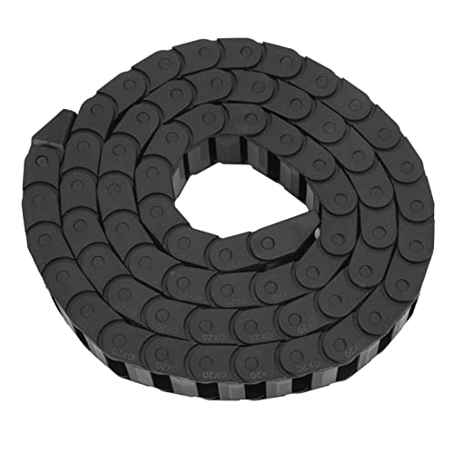 Kabeldrahtträger Dragkette Nylon Hartes Verschleiß resistenter Brücken Typ 1meter schwarz schwarz von LIYJTK