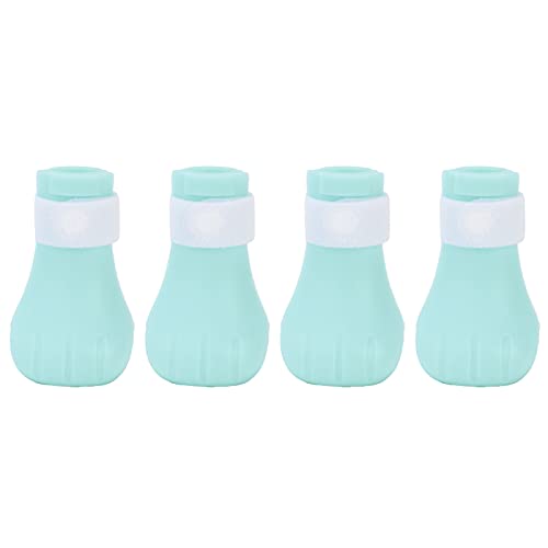 Katzenschutz Anti-Kratzer-Haustier Badeschuhe Silikonschutzkätzchen (Grün) von LIYJTK