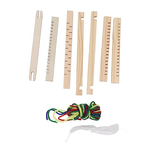 Kids Weaving Webstuhl Easy Operation Hand Eye Coordination Langable Holz Webstuhl Kit für Anfängerhandwerk DIY von LIYJTK