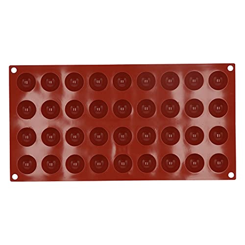 Kuchenschokolade Silikonform Safe einfache saubere, langen Dienstlebensdauer für Heimküche (36 kleiner Halbkreis) von LIYJTK
