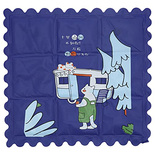 Kühlmatte sauber hygienisch atmungsaktives Cartoon -Kissen für Sommerwohnheime im Sommer (2015 Dunkelblau) von LIYJTK