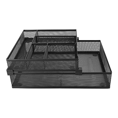 LIYJTK 2 Tier Metall Mesh Paper Tablett abtrennbare Mehrzweckpapierschale Büro Klassenzimmer von LIYJTK