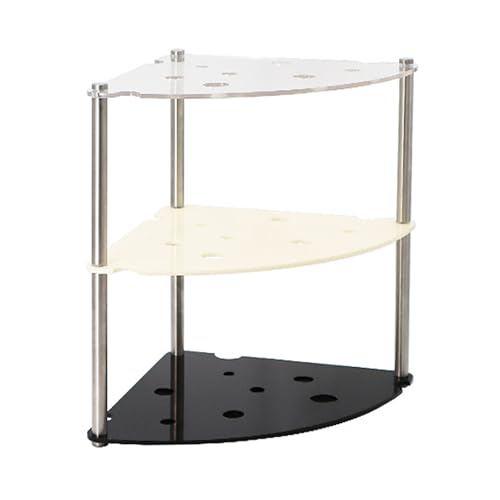 LIYJTK 3 Tier -Desktop -Speicher -Rack -Acryl -Metall -Metall -Arbeitsplatten -Organizer Effizienter Schreibtischspeicher für Verschiedene Dinge (Gemischte Farbe) von LIYJTK