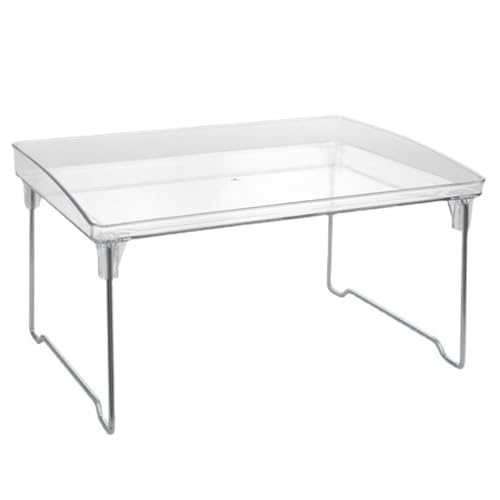 LIYJTK Acrylfaltungslagerregal Starke multifunktionale Desktop -Küchenorganisator transparent Platzeinsparung von LIYJTK