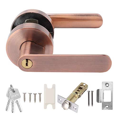 LIYJTK Aluminiumlegierung Einfacher moderner Türeingang Hebel Schloss Durchgangs -Türhebel Set für Flurschresset von LIYJTK