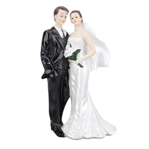 LIYJTK Braut Bräutigam Statue Romantische unvergessliche Exquisite Hochzeitstorte Topper für Jungvermählten LIYJTK Braut Bräutigam Statue Romantische unvergessliche Exquisite Hochzeitstorte Topper für Jungvermählten von LIYJTK