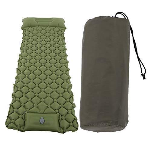 LIYJTK Camping -Schlafpolsterluft Matratze Grid -Design aufblasbare Matte für das Reisen im Freien im Freien von LIYJTK