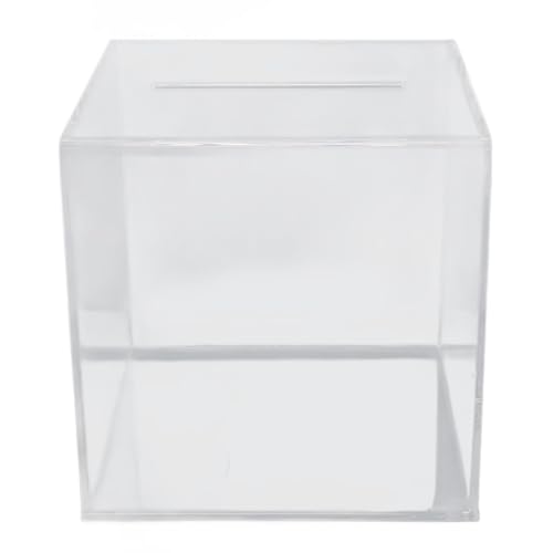 LIYJTK Clear Coin Bank Transparent Design großer Kapazität für Ereignisse Acrylgeldbox (-3117240131611) von LIYJTK