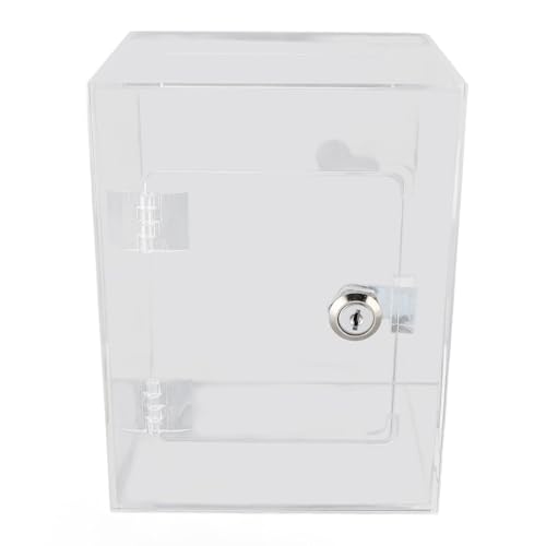 LIYJTK Clear Coin Bank Transparent Design großer Kapazität für Ereignisse Acrylgeldbox (-3117240131612) von LIYJTK