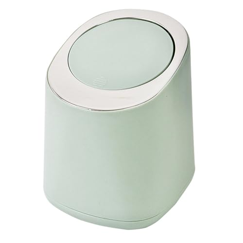 LIYJTK Desktop -Müll kann minimalistische Design -Mini -Pressungstisch -Runde Abwärtstrendbüro plastieren können (Hellgrün) von LIYJTK