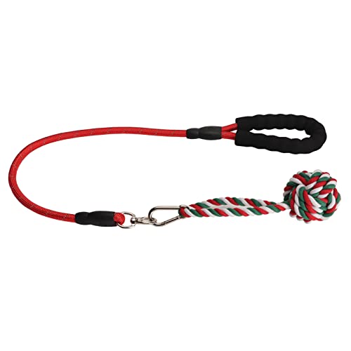 LIYJTK Dog Bungee TUG Interactive Durable Teeth Grinding CLEAN Teeth Cotton PET CHEW Toys Rope for Dogs Puppy Pets (Red) von LIYJTK