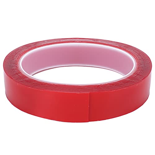 LIYJTK Doppelseitiges Klebeband transparentes Nanometer rotes nahtloses Klebeband für Wandfoto -Poster (2cm*3m) von LIYJTK