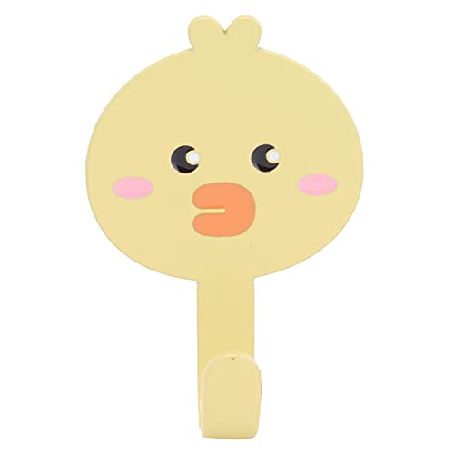 LIYJTK Edelstahl Wallmounted Cartoon Haken Selbstkleber für Heimbad Wohnzimmer Organisation (3066b Creative Cartoon - Gelbe Ente) von LIYJTK