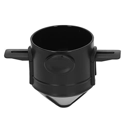 LIYJTK Edelstahl tragbarer papierloser Kaffeefilter wiederverwendbarer Drippergriffe Reisen von LIYJTK