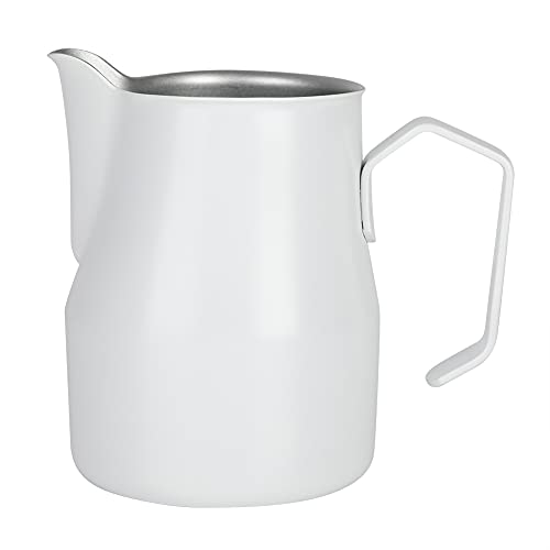 LIYJTK Edelstahlmilch Schaum Kaffee Latte Kunst Café 500 ml Weiß (Weiß) von LIYJTK