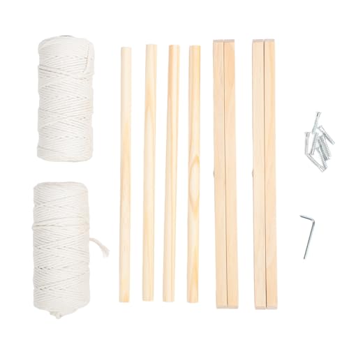 LIYJTK Faltbares Macrame Magazine Rack Exquisite Handwerk Installieren Sie kleiner Halter für Wohnzimmer von LIYJTK