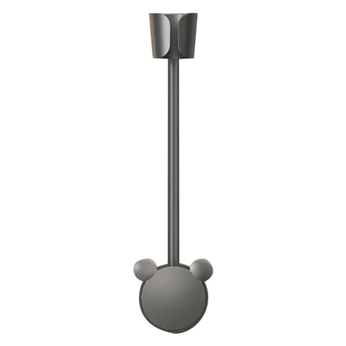 LIYJTK Fauler Haartrockner Stand Mehrzweck-Hände 360 Grad Rotation selbst klebend an der Wand befestigter Föhn Halter (Grau) von LIYJTK